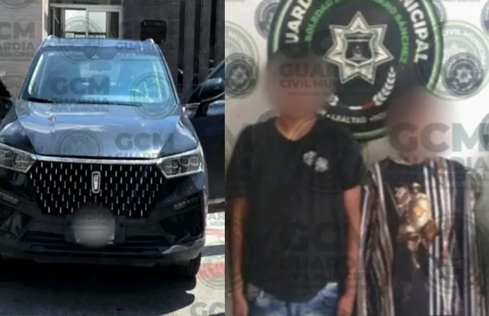 Atrapan a supuestos ladrones de vehículos