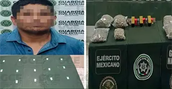 En delegaci&oacute;n La Pila, detienen a presunto jefe de c&eacute;lula criminal