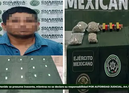 En delegaci&oacute;n La Pila, detienen a presunto jefe de c&eacute;lula criminal