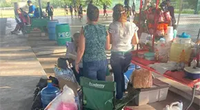 Comerciante amenaza a grupo de deportistas