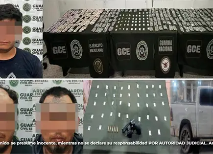 Capturan a cuatro narcos en diferentes municipios