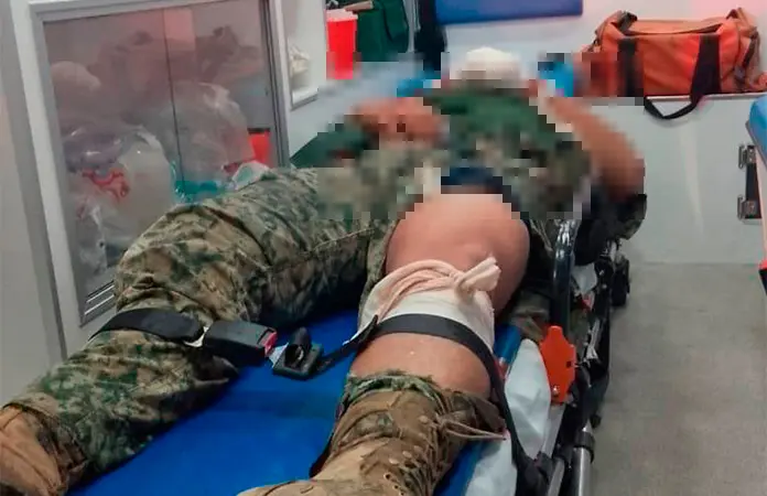 Militares fueron atropellados al abanderar choque