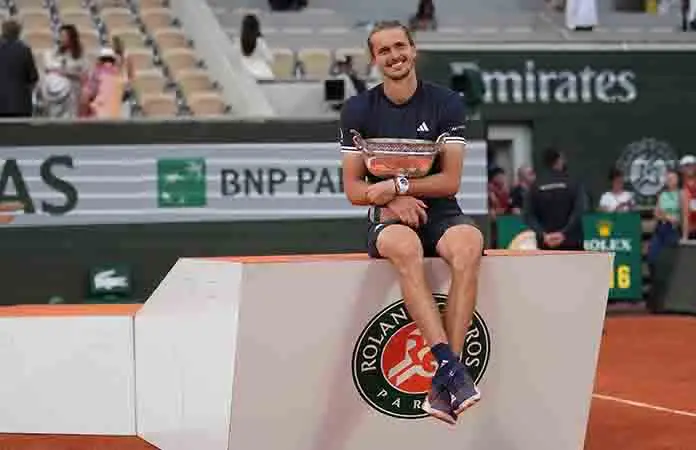 Alex Zverev se quitó la presión tras título de GS