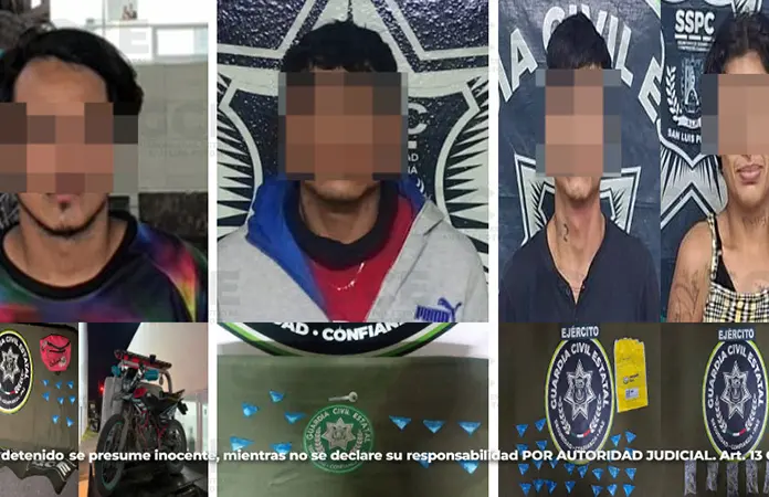 Atrapan a cuatro distribuidores de estupefacientes