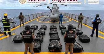 La Marina asegura 829 kilos de coca