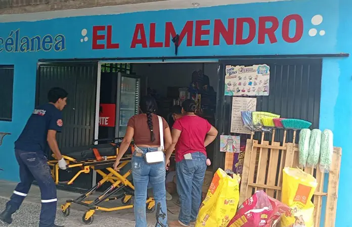Mujer es asesinada a balazos en una tienda de Tamuín