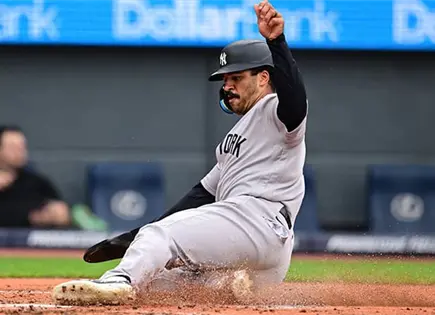 Superan los Yankees a los Guardianes en extrainnings 7-5 Superan los Yankees a los Guardianes en extrainnings 7-5