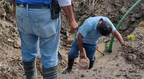 Fuga deja sin agua a la zona urbana