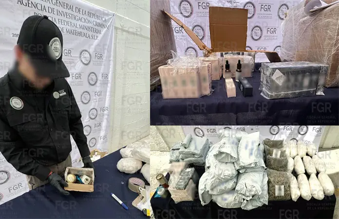 Interceptan envío de "mota" y cristal por paquetería