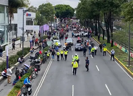 Prevén dos marchas este miércoles en CDMX Prevén dos marchas este miércoles en CDMX