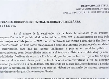 Autorizan home office a burócratas estatales por inauguración de Mundial Autorizan home office a burócratas estatales por inauguración de Mundial