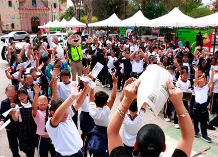 Realizan Feria de Seguridad Vial en Pozos Realizan Feria de Seguridad Vial en Pozos