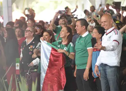 Sheinbaum felicita a selección mexicana tras victoria en GAM Sheinbaum felicita a selección mexicana tras victoria en GAM
