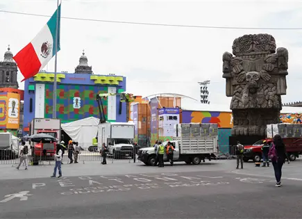 Todo listo para el Fan Fest en el Z&oacute;calo