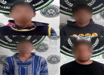 Cuatro hombres fueron sorprendidos con drogas