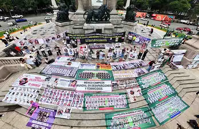 Las buscadoras protestan