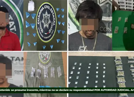 Caen cuatro presuntos narcomenudistas en operativos de la GCE