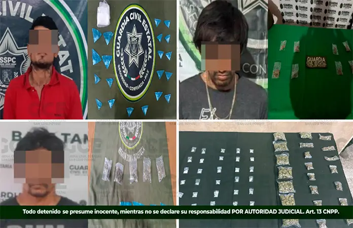 Atrapan a cuatro narcos en trabajos de inteligencia