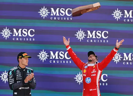 Lewis Hamilton gana en Barcelona y celebra primera victoria con Ferrari Lewis Hamilton gana en Barcelona y celebra primera victoria con Ferrari
