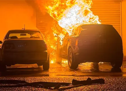 Quemaron otra vez una camioneta; sospechan de una enferma mental