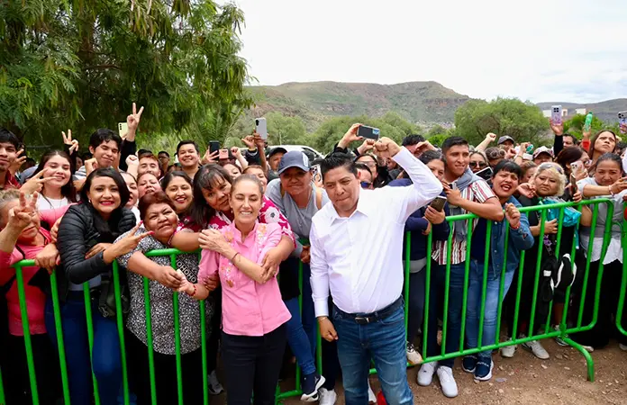 Ricardo Gallardo y Claudia Sheinbaum impulsan al talento