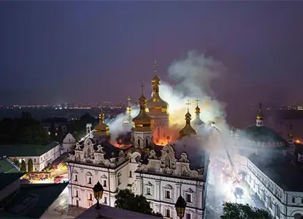 Rusia ataca la catedral de Kiev