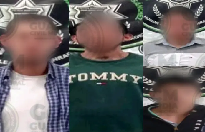 Sorprenden a cinco malvivientes con enervantes