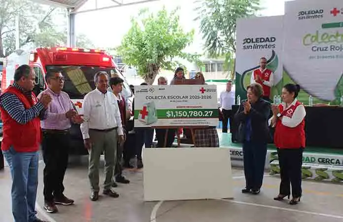 Escuelas donan más de 1 mdp a la Cruz Roja