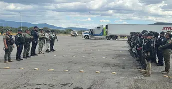 Mantienen operativos de seguridad en l&iacute;mites entre SLP y Guanajuato