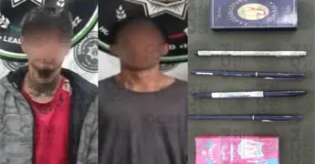 Detienen a dos hombres por presunto robo, da&ntilde;os y amenazas