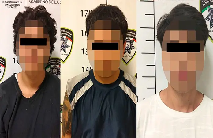 Arrestan a terna de asaltantes en la colonia ISSSTE