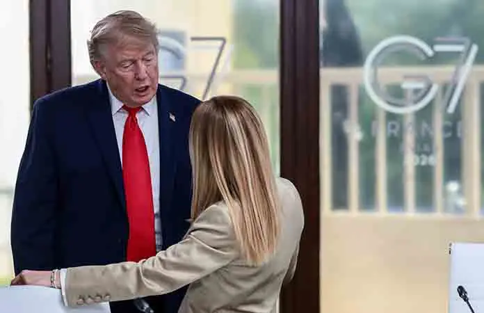 Sigue pleito entre Meloni y Trump