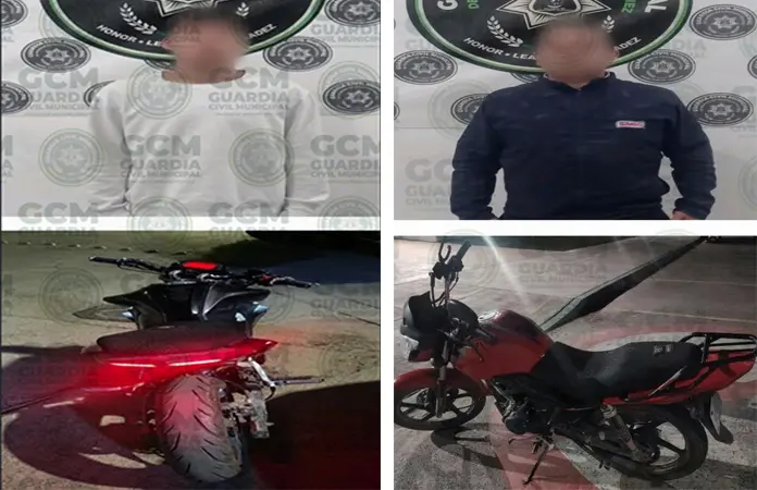 Temerarios motociclistas son asegurados en SGS