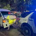 Patrulla es chocada al abanderar accidente Patrulla es chocada al abanderar accidente