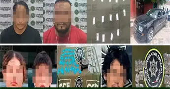 Captura la GCE a cinco supuestos vendedores de drogas