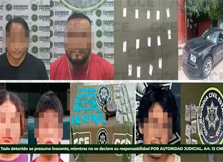 Captura la GCE a cinco supuestos vendedores de drogas Captura la GCE a cinco supuestos vendedores de drogas
