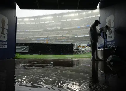 Lluvia intensa detiene partido Mundial Francia e Irak en Filadelfia Lluvia intensa detiene partido Mundial Francia e Irak en Filadelfia