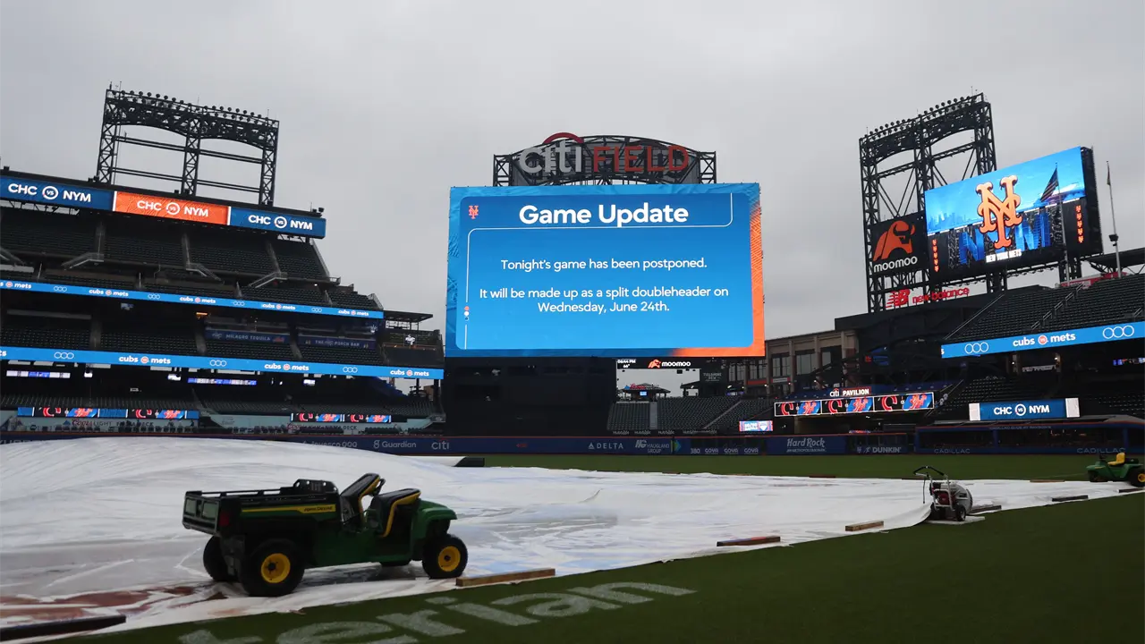 Lluvia obliga a posponer partido entre Mets y Cachorros en Nueva York