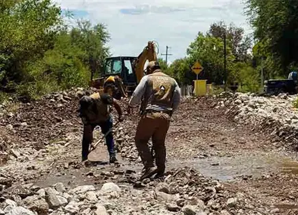 Reparan daños ocasionados por la tromba Reparan daños ocasionados por la tromba