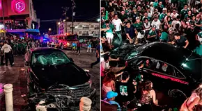 Video | Atropellan a 17 personas en BCS durante festejos por el Tri