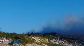 Incendio en el relleno sanitario intermunicipal
