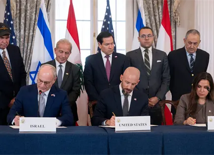 Israel y L&iacute;bano firman acuerdo marco con EEUU