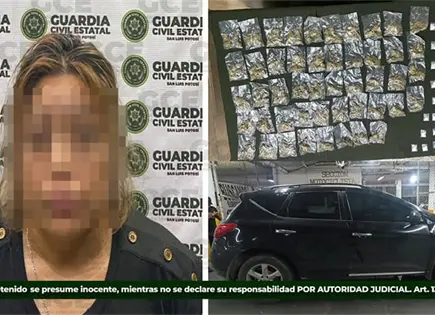 Mujer es arrestada con "mota" y cristal en C&aacute;rdenas