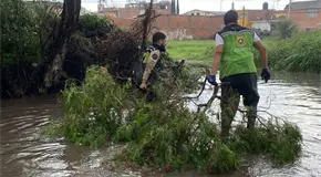 Cae rayo en transformador y lo quema
