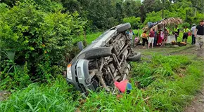 Familia sufre accidente al viajar a C&aacute;rdenas