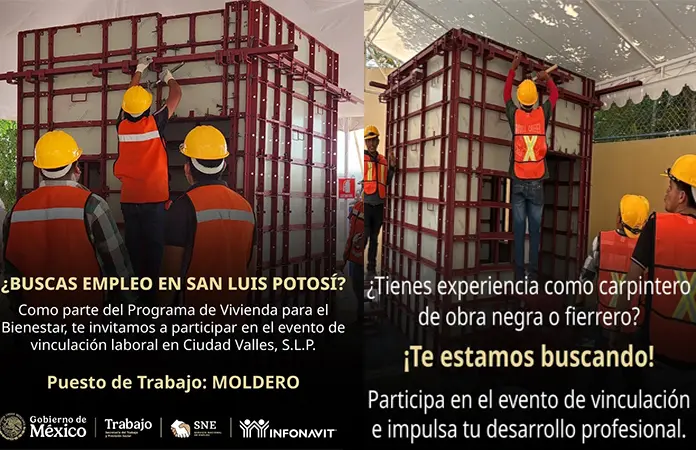 Gobierno federal ofrece empleo de construcción