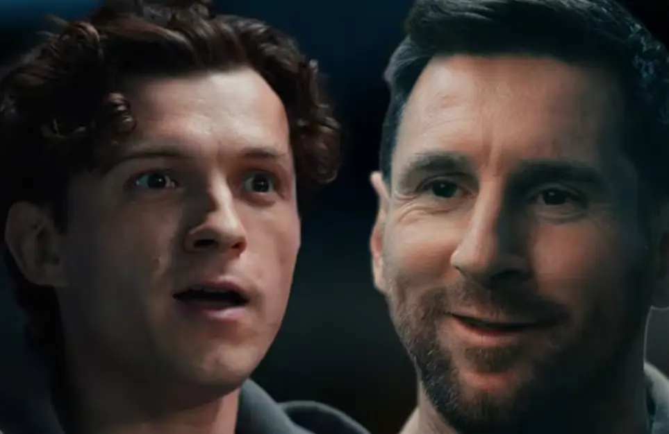 Tom Holland y Messi protagonizan encuentro en promoción de Spider-Man