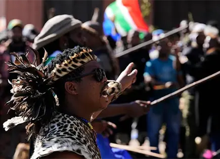 Protestan en Sudáfrica vs. inmigración ilegal Protestan en Sudáfrica vs. inmigración ilegal