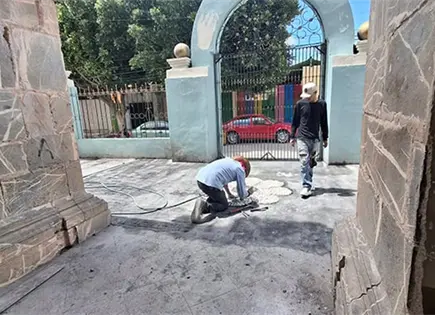 Rehabilitan atrio del Templo del Sagrario Rehabilitan atrio del Templo del Sagrario