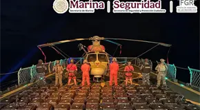 Decomisan casi 3 t de cocaína